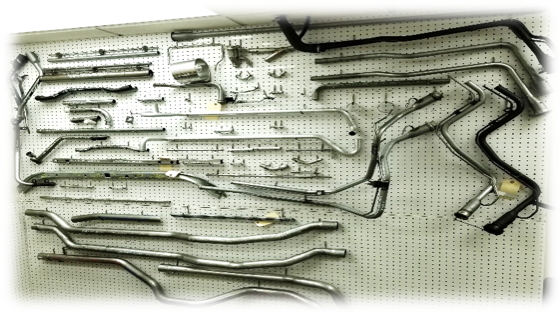 Assorted tubing on pegboard image